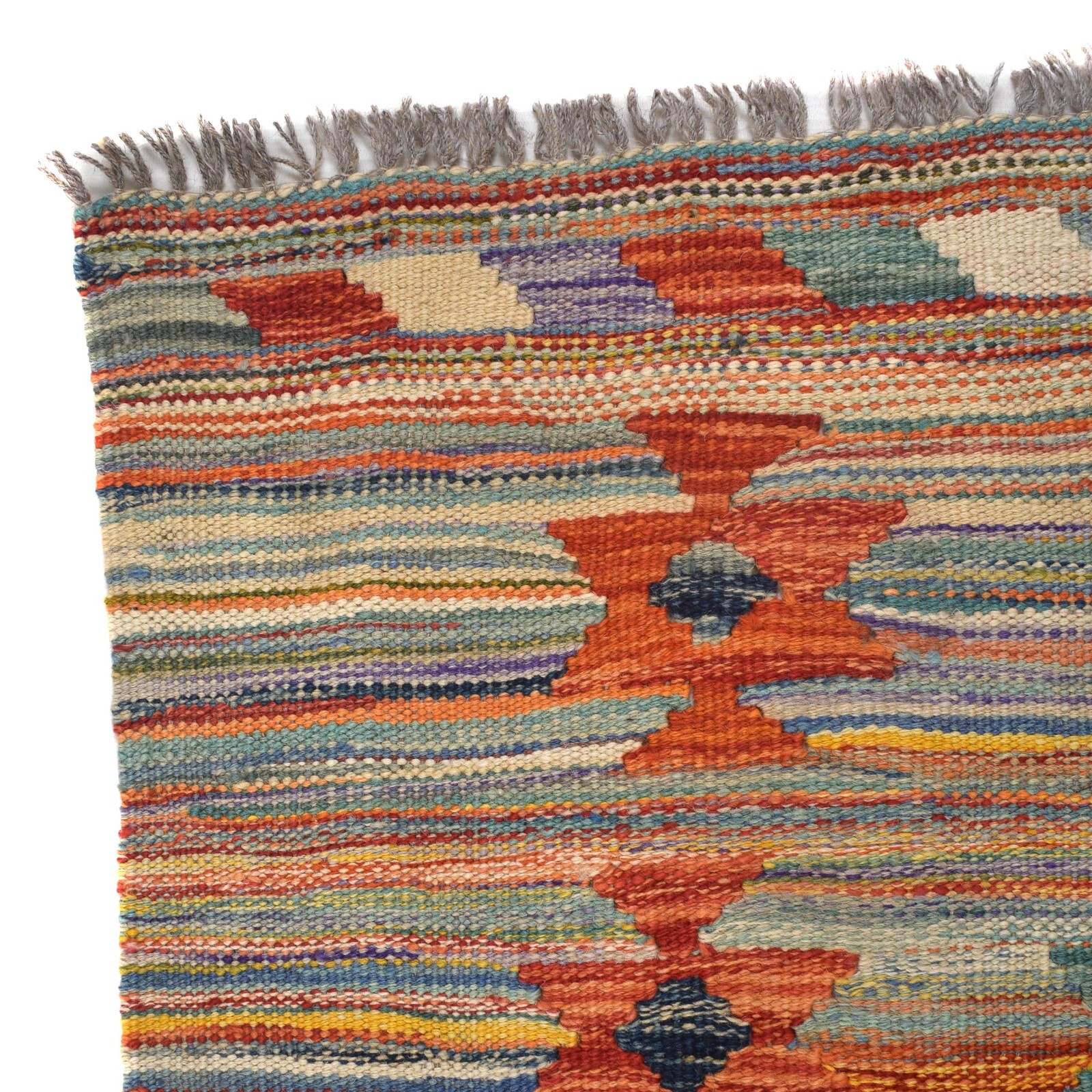 146x100cm Small Kilim Hand Made Oriental Afghan Vege Rug Kilim 3’3×4’10ft B29438