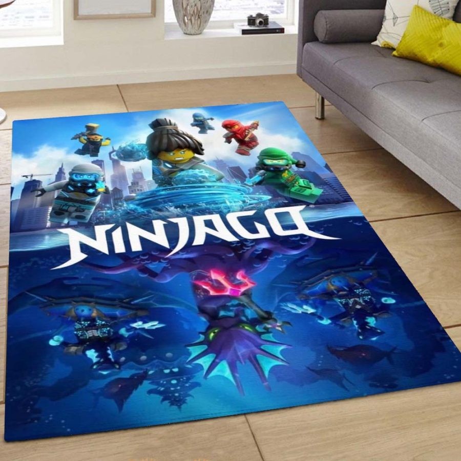 Ninjago All Characters Fight Area Rug Carpet Kids Room Living Room Home Decor
