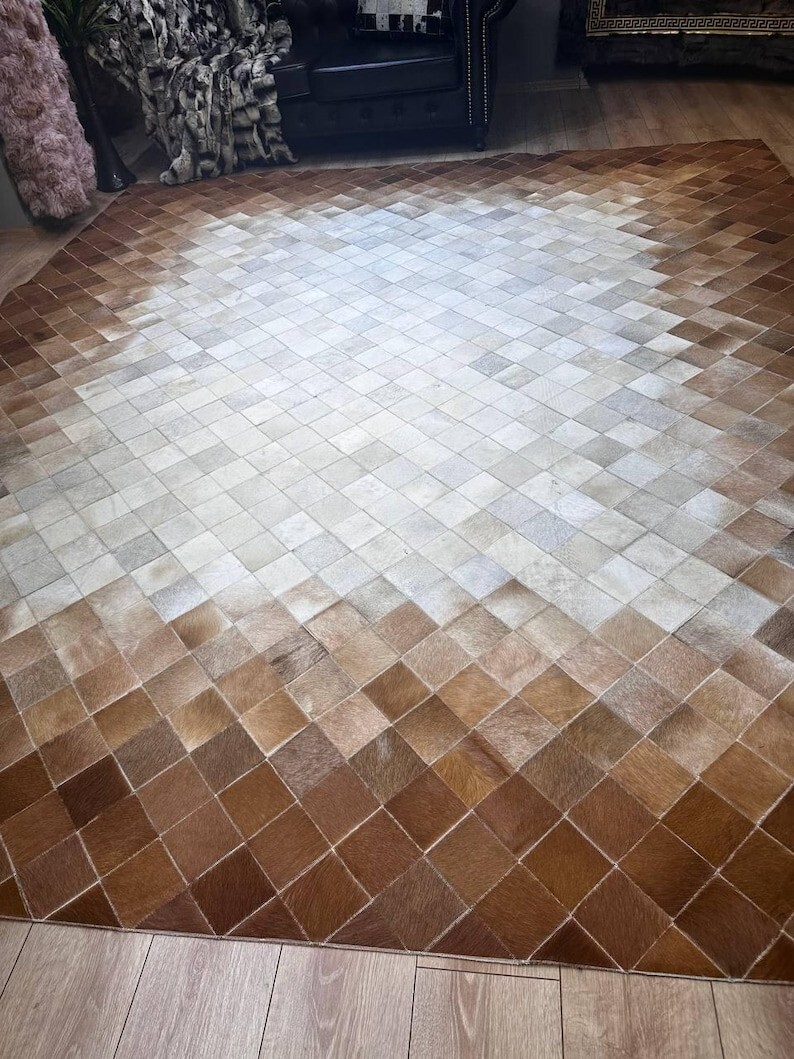 NEW HANDMADE PATCHWORK CRAFT RUGS MODERN LOOK RETENGAL SIZE CARPET HALL WAY HOME