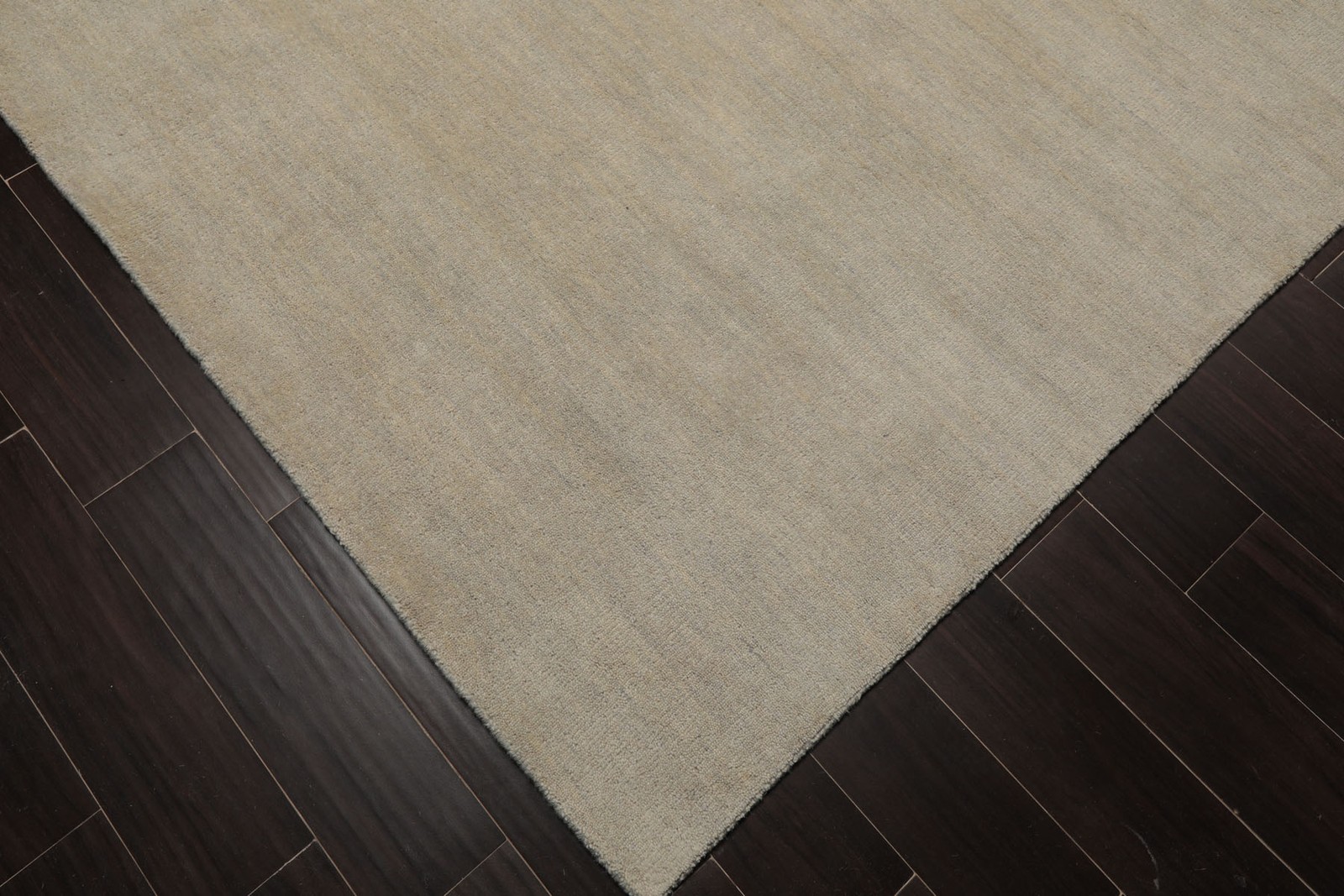Multi Size LoomBloom Gray-Beige Hand Loomed Wool Area Rug, Contemporary Design