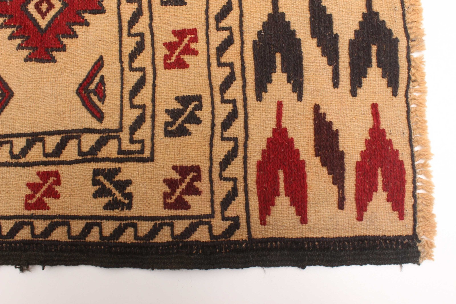 Vintage Hand Woven Area Rug 4’2″ x 6’8″ Traditional Wool Oriental Carpet