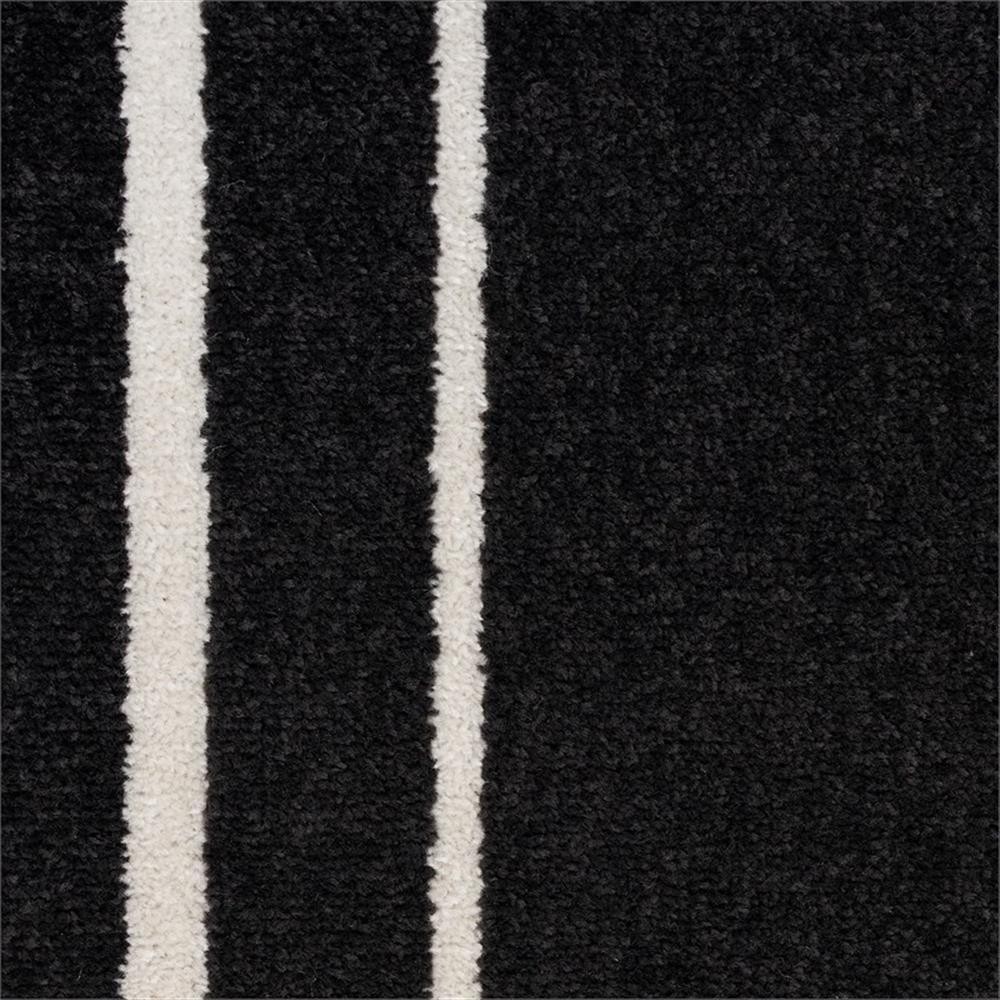 Pemberly Row 108×144″ Fabric Indoor/Outdoor Rug in Black Ivory