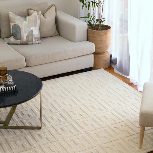Rug wool handmade area tufted carpet hand 100% hand-tufted modern Cream Rugs