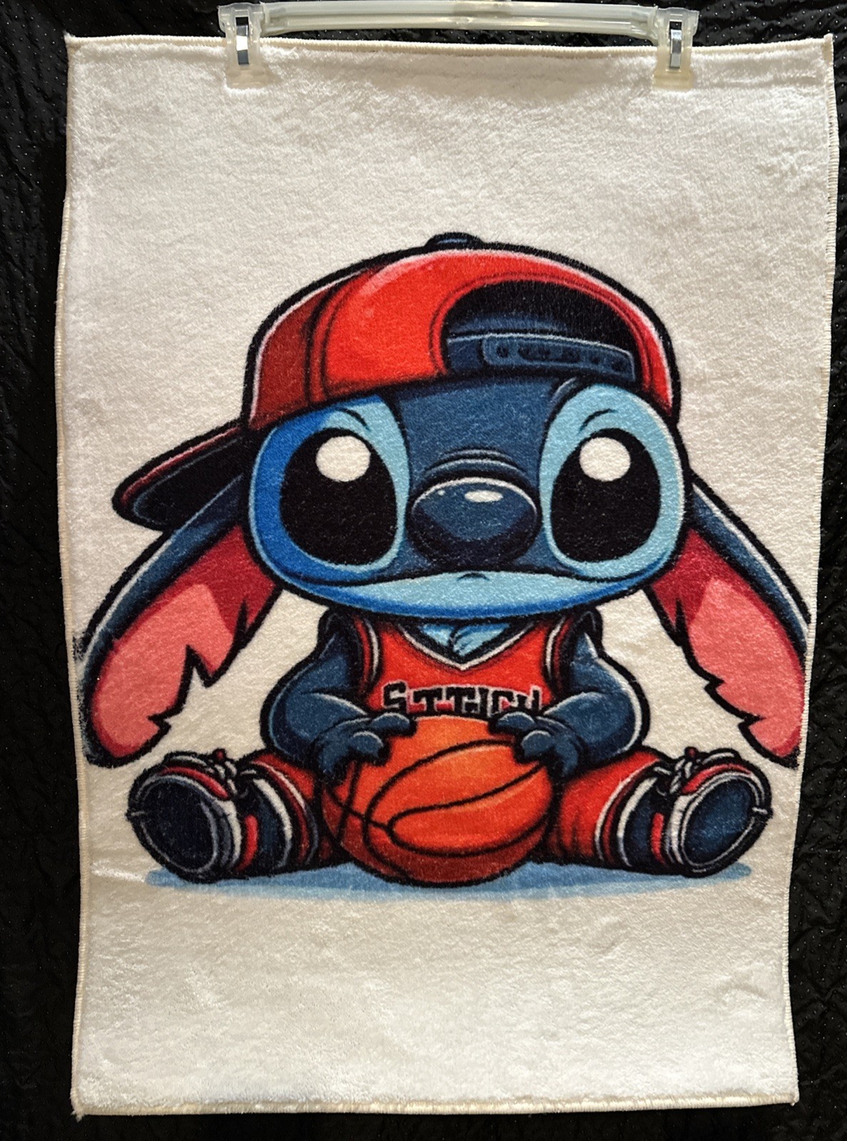 Disney Stitch With Basketball Tufted Area Rug 22”x 30” Floor Mat Wall Art