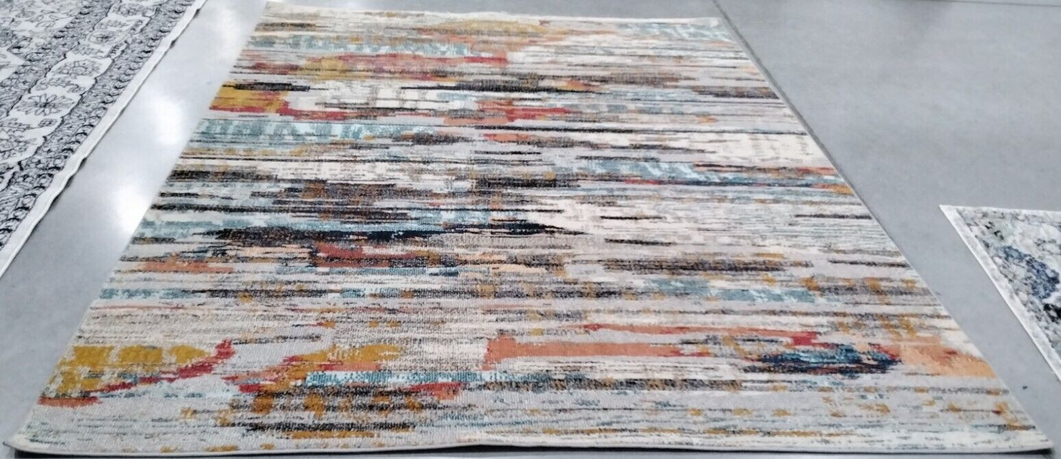IVORY / MULTI 8′ X 10′ Flaw in Rug, Reduced Price 1172724409 MAD419C-8