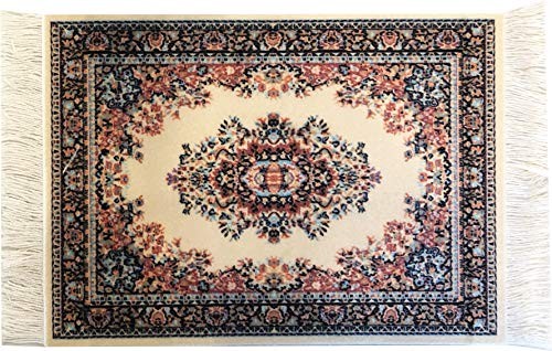 Carpet Coasters, Set of 4 Turkish Rug Style Table Drink mats, Absorbent