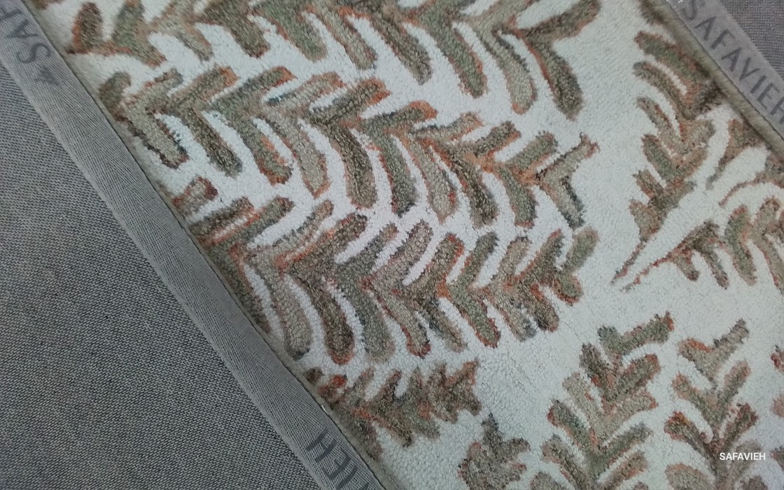 IVORY / BROWN 6′-0″ x 9′-0″ Back Stain Rug, Reduced Price 1172806404 CPR208T-6