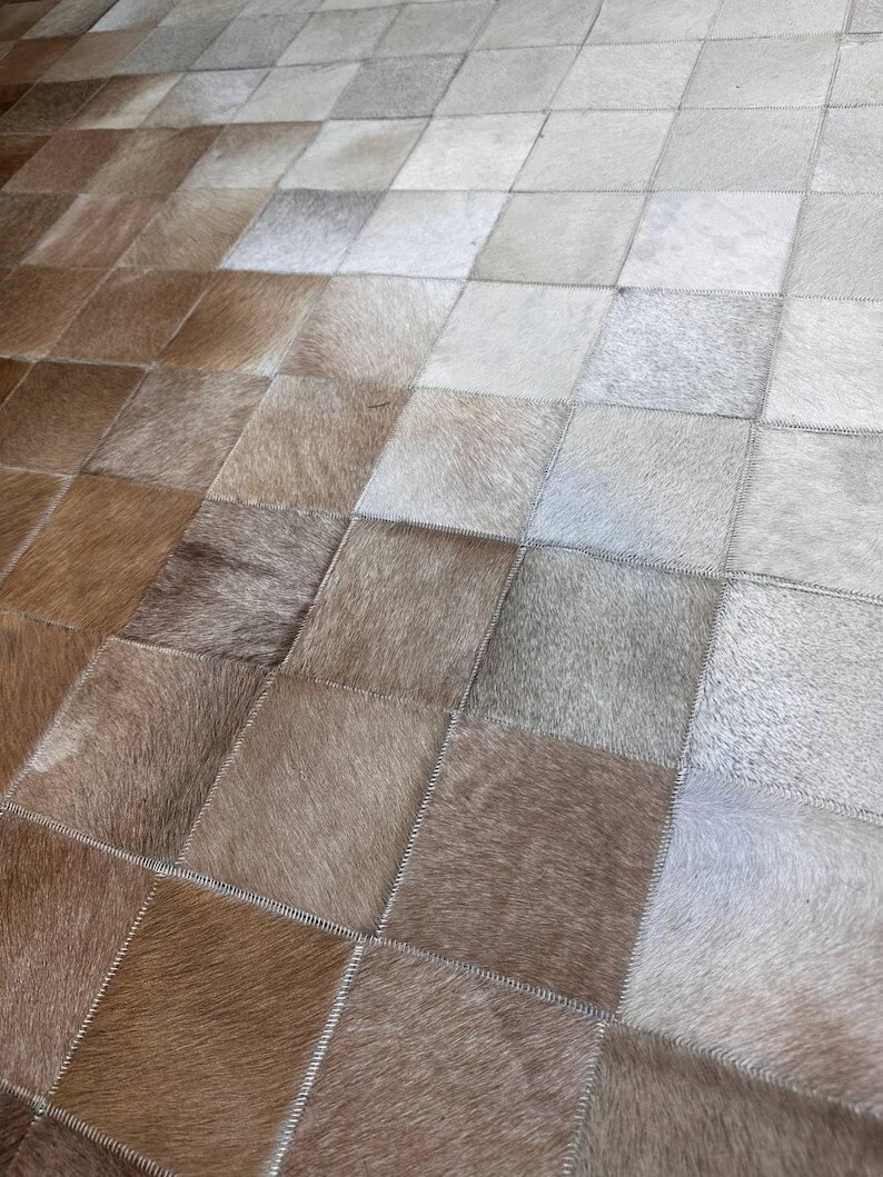 NEW HANDMADE PATCHWORK CRAFT RUGS MODERN LOOK RETENGAL SIZE CARPET HALL WAY HOME