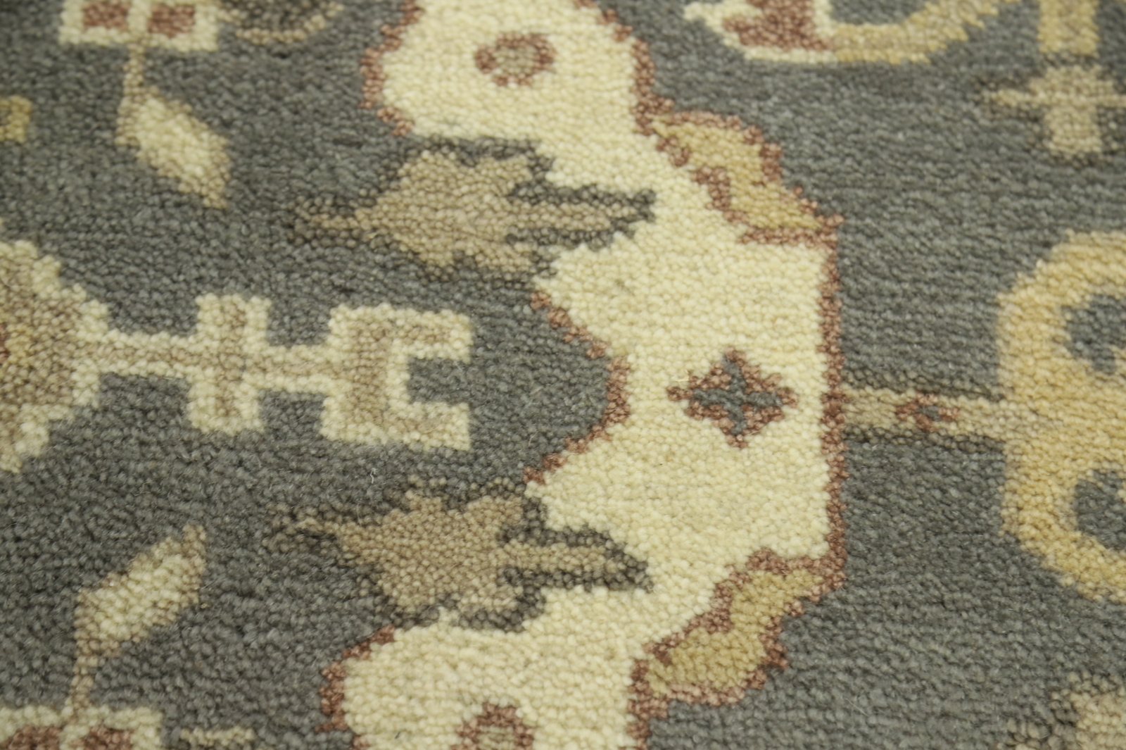 Exquisite Oushak Indian Wool Rug Handmade Bedroom 4×6 ft Gray Carpet