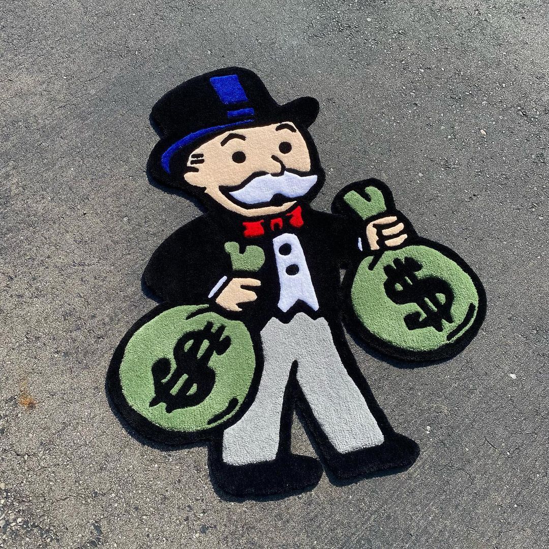 Monopoly Rug Hand-Tufted 100% Wool Handmade Area Rug Carpet for Home, Bedroom
