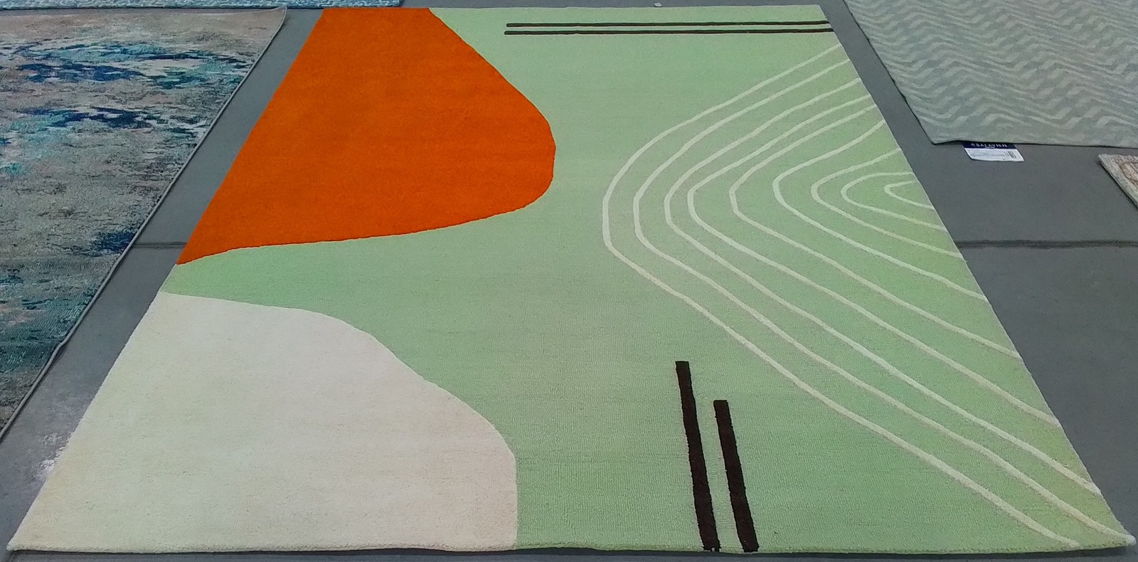 GREEN / RUST 8′-0″ x 10′-0″ Cut on Rug, Reduced Price 1172803614 RD860Y-8