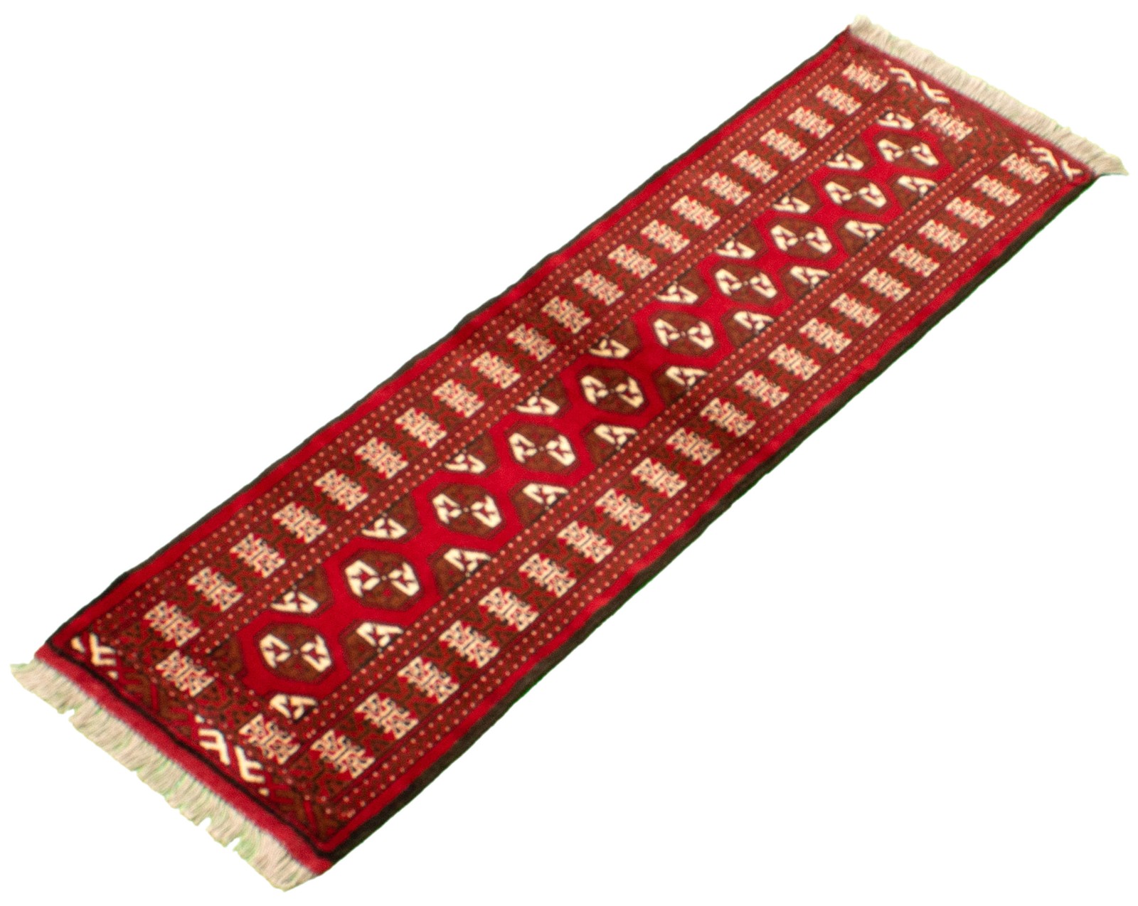 Vintage Hand-Knotted Area Rug 1’11” x 6’2″ Traditional Wool Carpet