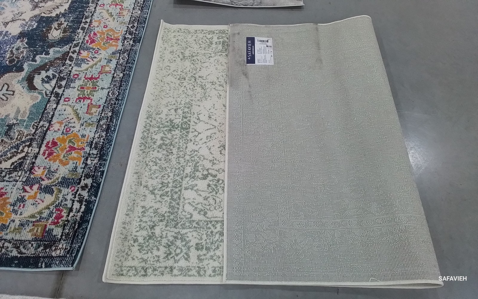 IVORY / SAGE 4′-0″ x 6′-0″ Back Stain Rug, Reduced Price 1172783643 ADR109V-4
