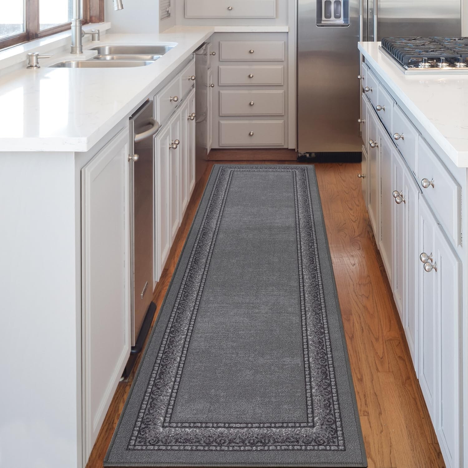 Antep Rugs 2’x7′ Gray Area Rug