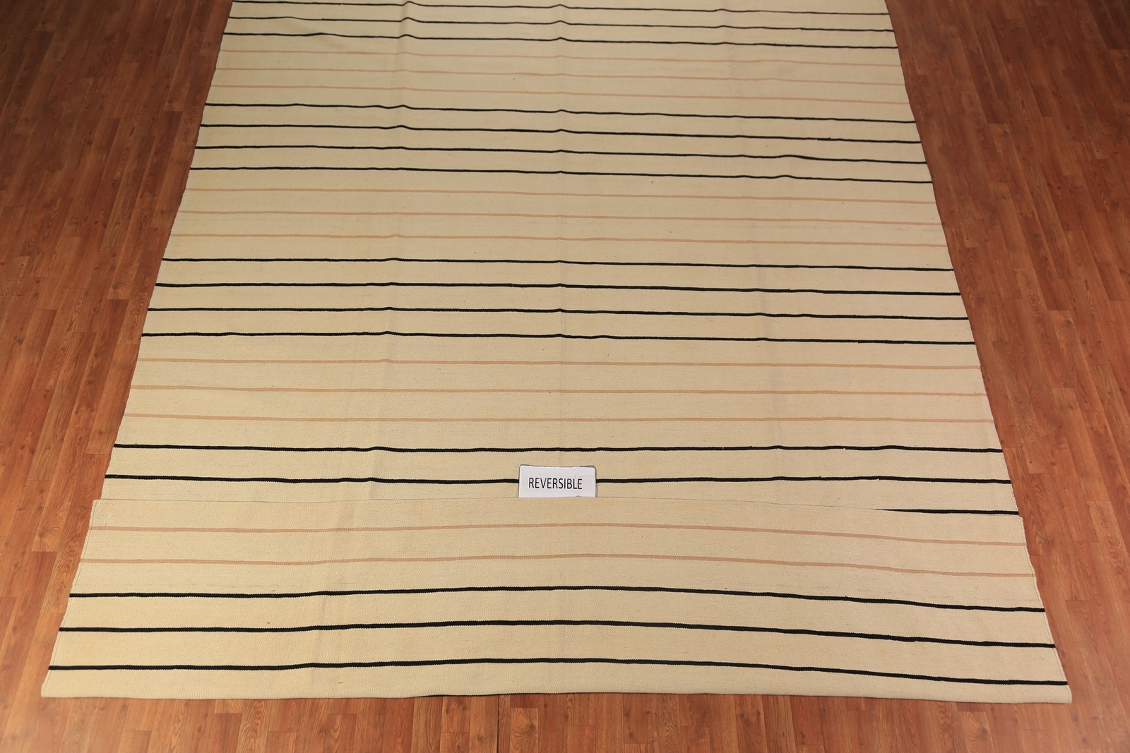 Beige Kilim Rugs Rectangle Flatweave Pile Wool Kelim Carpets 10×14 ft