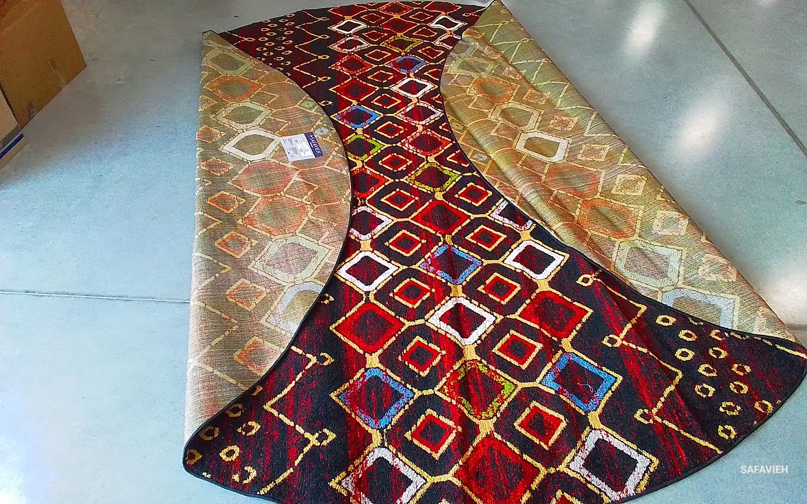 BLACK / MULTI 11′-0″ x 11′-0″ Flaw in Rug, Reduced Price 1172775109 AMS108P-11R