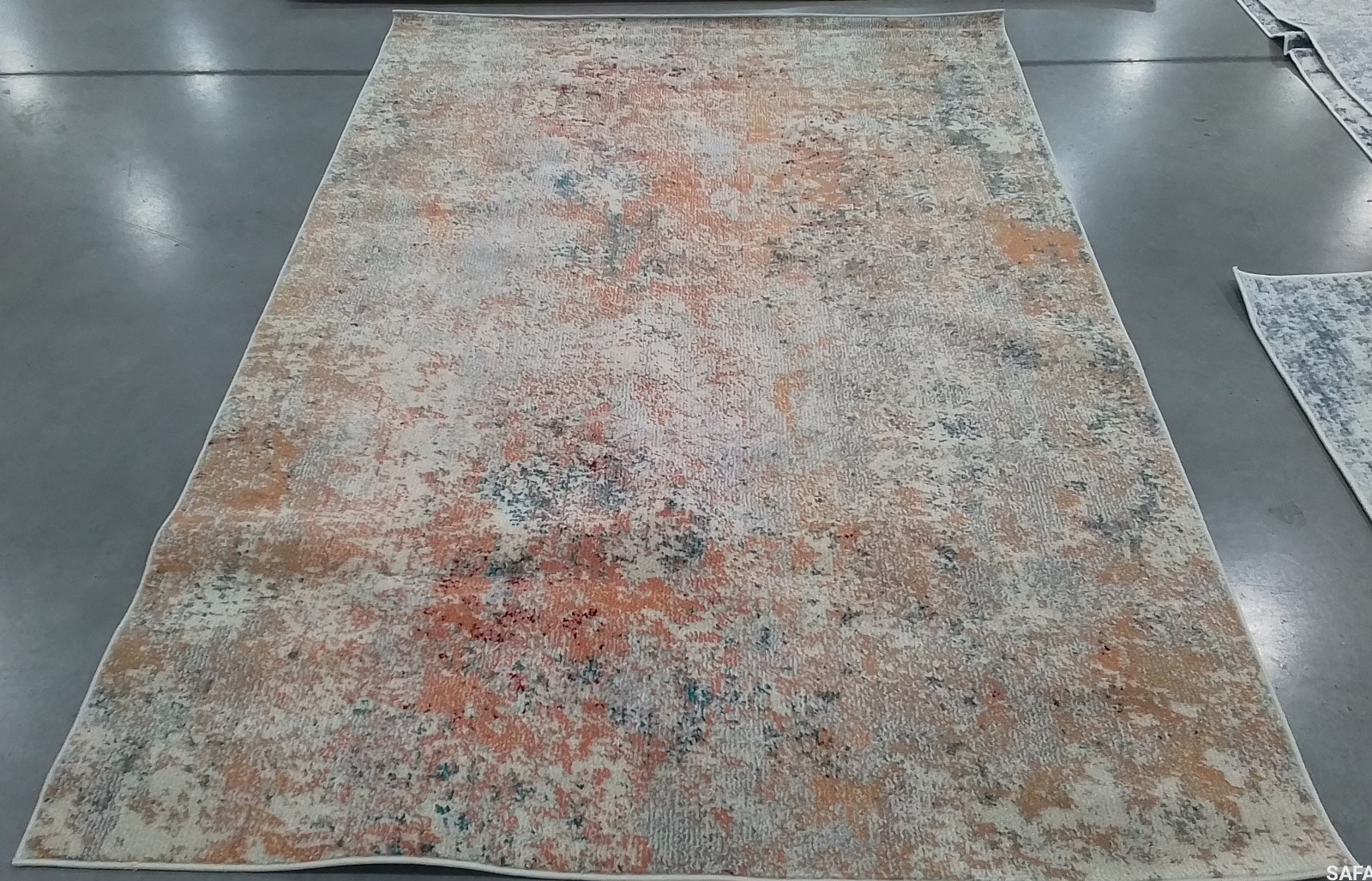 IVORY / ORANGE 5′-3″ x 7′-6″ Flaw in Rug, Reduced Price 1172779079 MAD453B-5