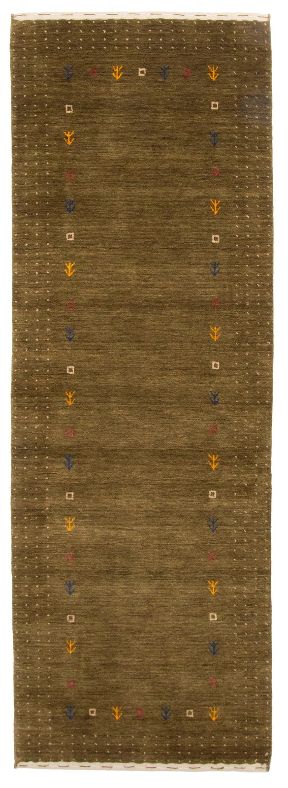 Hand loomed Area Rug 2’8″ x 7’10” Traditional Wool Oriental Carpet