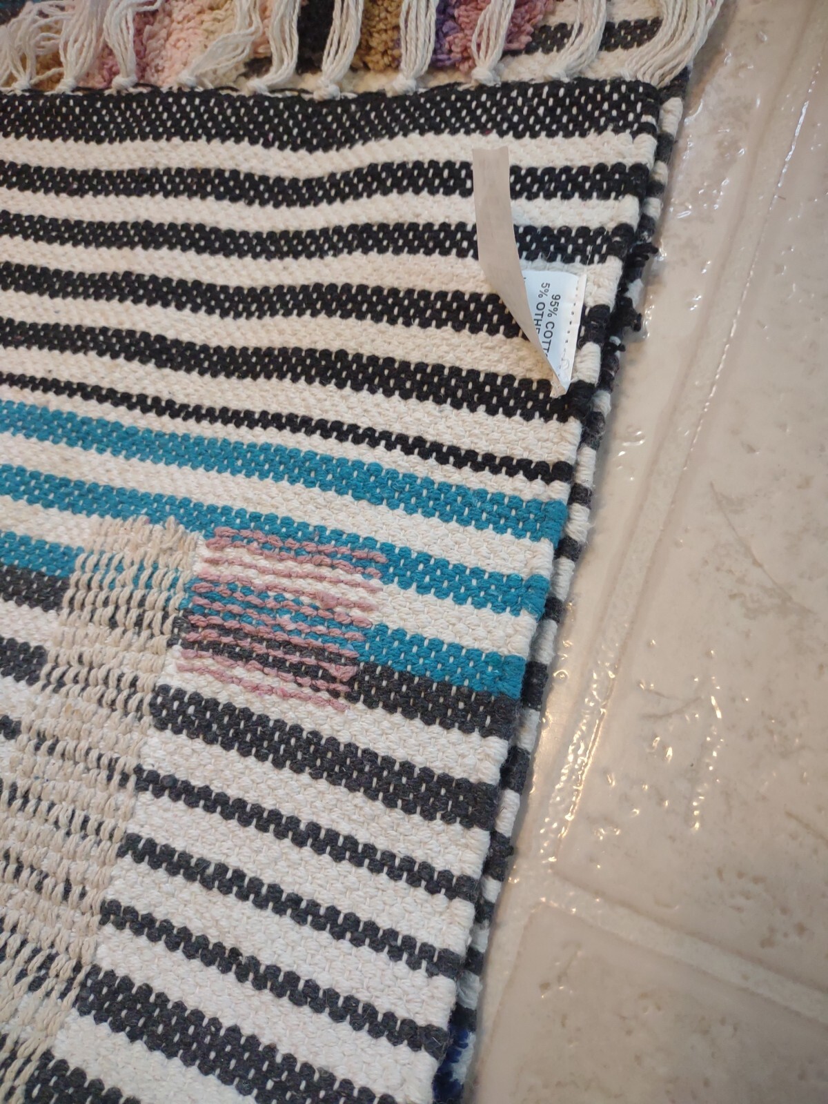 Textured Stripe Accent/ Throw Rug 24 1/2″×38 1/2″