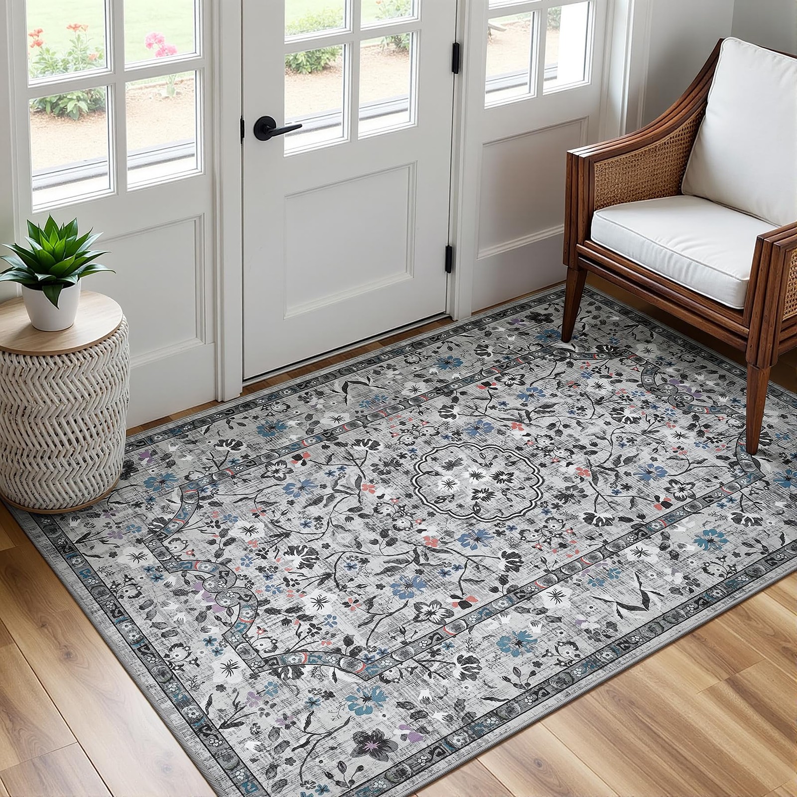 3×5 Area Rug for Bedroom, Washable Rugs for Dorm, Office, Playroom