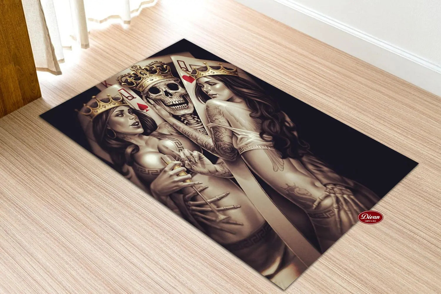 King Of Hearts Rug,Playing Cards Rug,King Rug,Livingroom Rug,Home Decor Rug,Mode