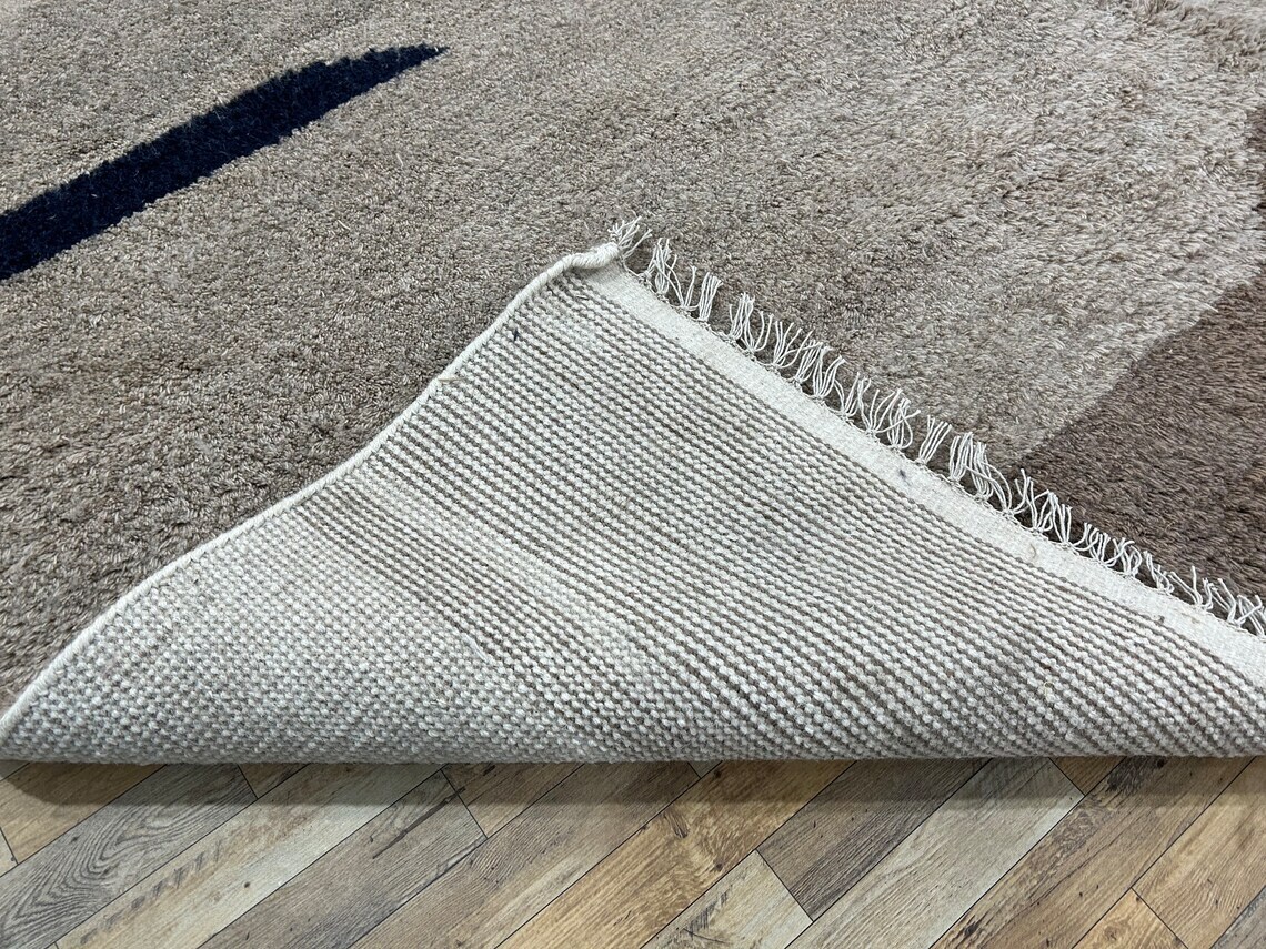 Rug Moroccan Handmade rug ,Beni ourain style Morocco wool Berber Rug, modern rug