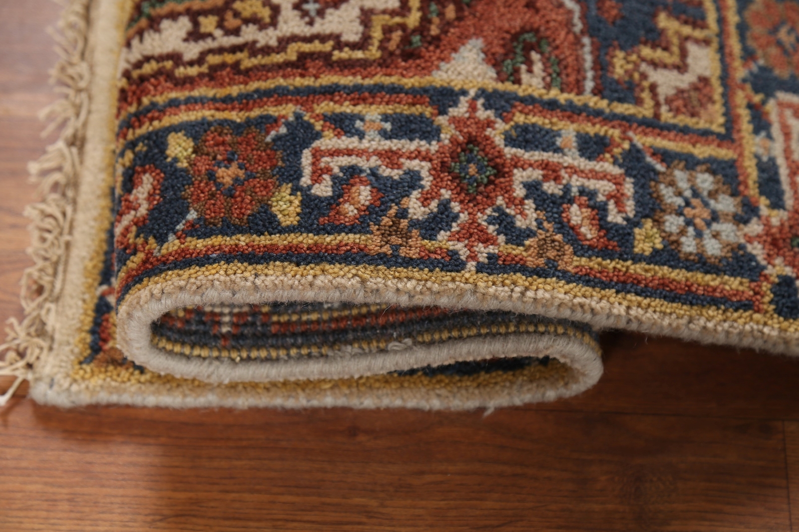 Ivory Heriz Serapi Beauty Hand-Knotted Indian Accent Carpet in Wool 2×3 ft