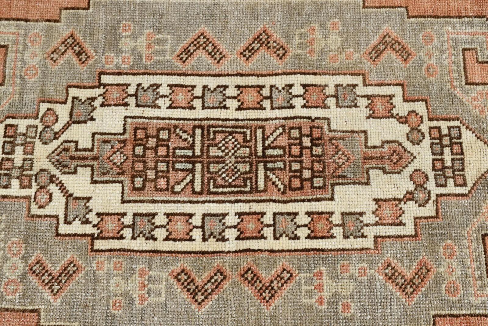 Turkish Vintage Rug, 5,4×9 ft Rug, Brown Large Moroccan Rug