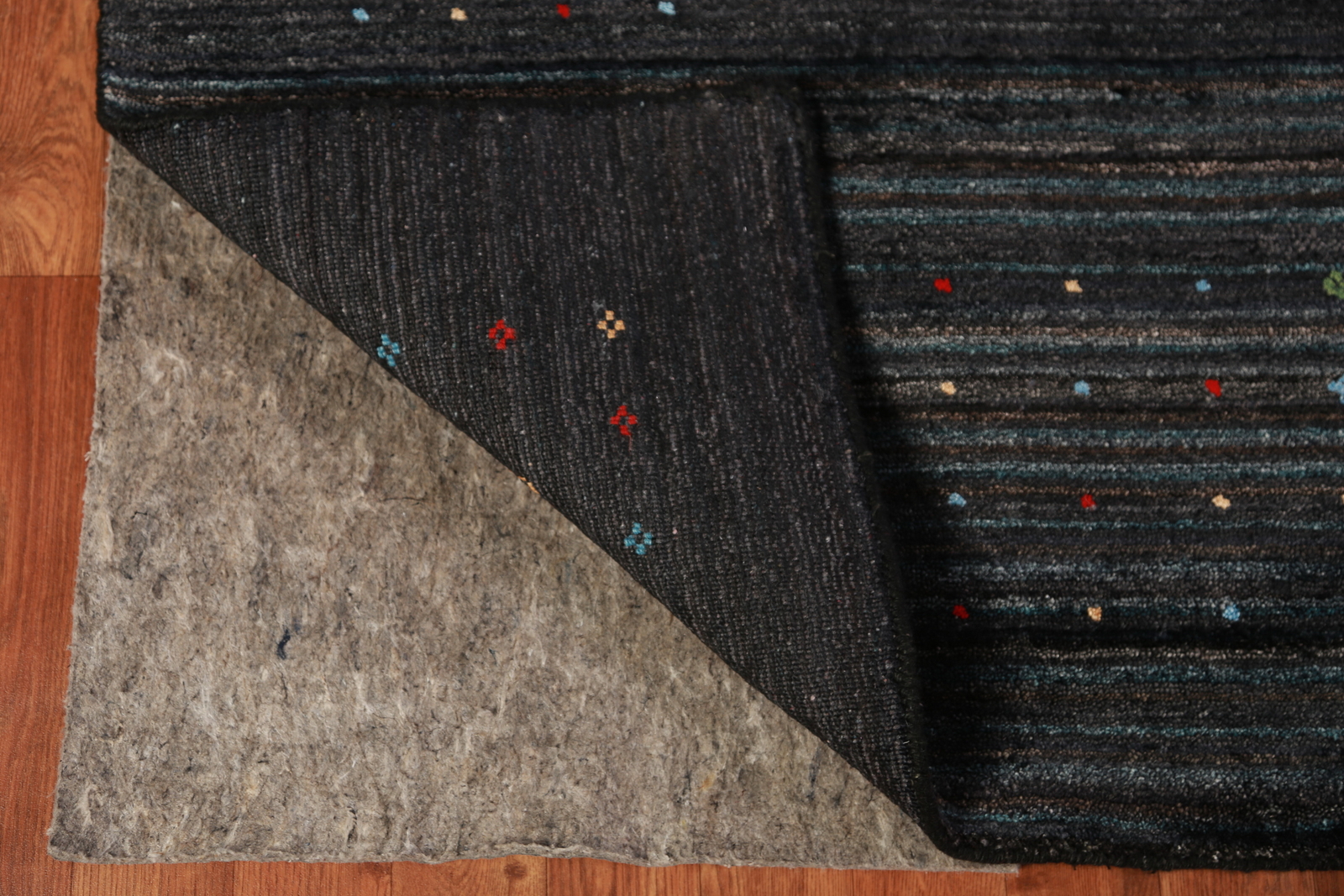 Artisan-crafted Charcoal Gabbeh Rug Silk Handmade Carpet 8×10 ft