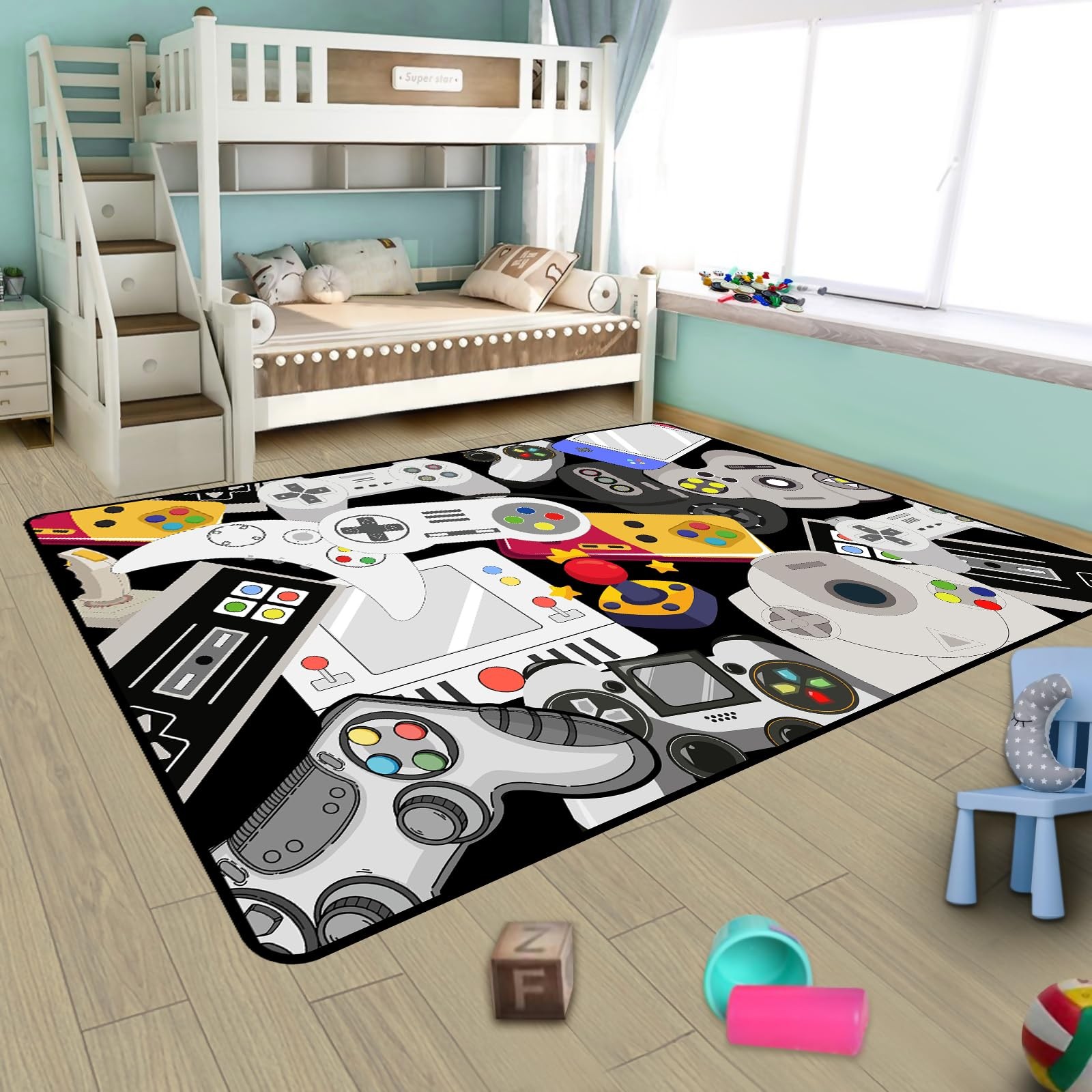 Game Rug Teen Boys Carpet with Game Controller Decoration, Video Gaming Rugs …