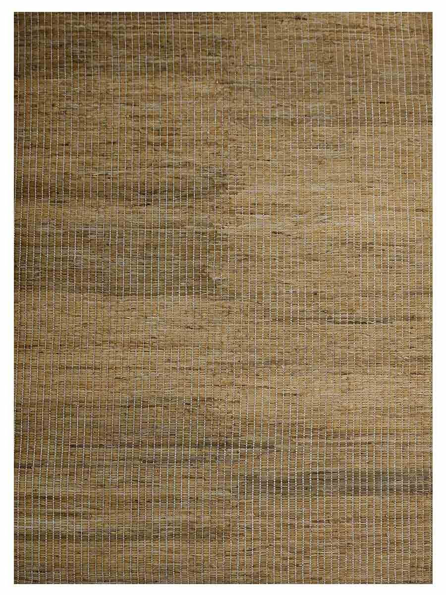 Eco-Friendly Hand Knotted Sumak Jute Area Rug Solid Beige BBH Homes BBJ00099