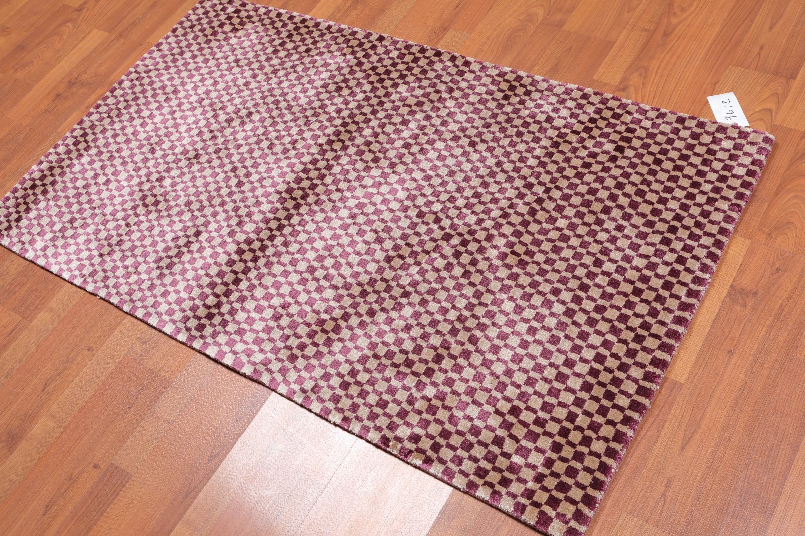 3’ x 5′ Handmade Graphic 100% Bamboo silk Traditional Oriental Area rug Purple