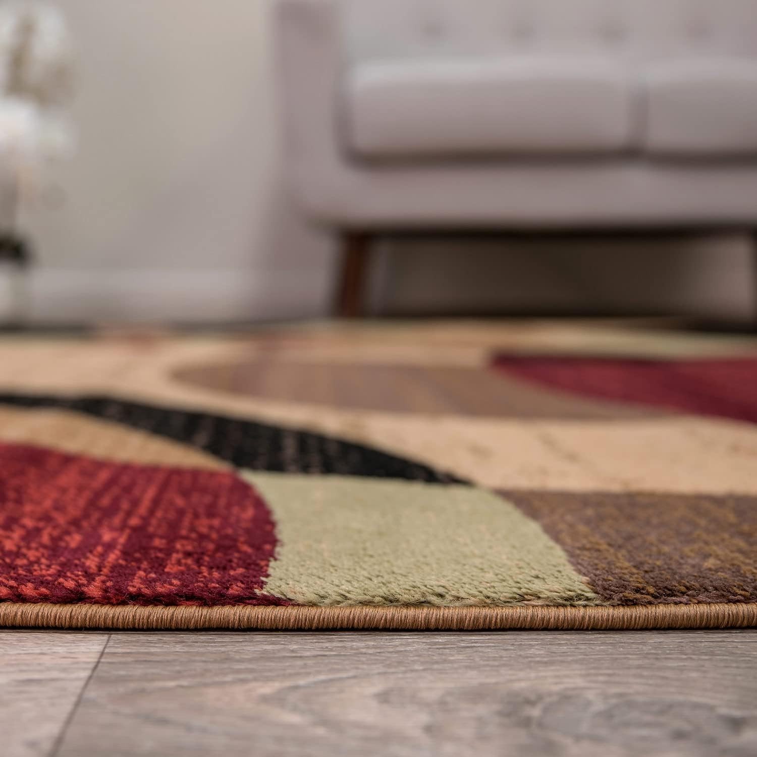 5’3″x7’3″ Modern Multi-Color Abstract Area Rug – Perfect for High Traffic Areas