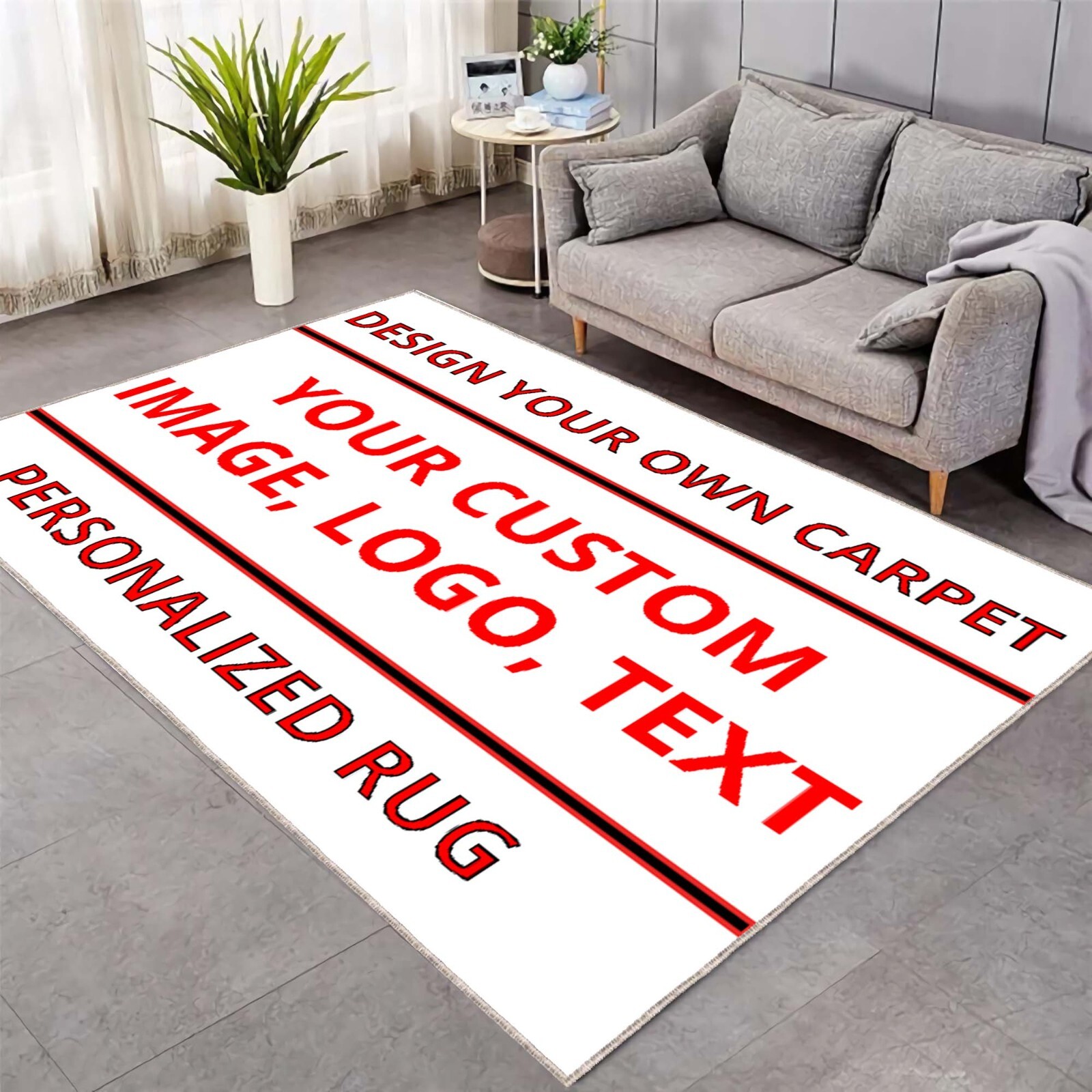 United States Map and Satellite Rug, Map of USA with State Names Carpet, USA Art