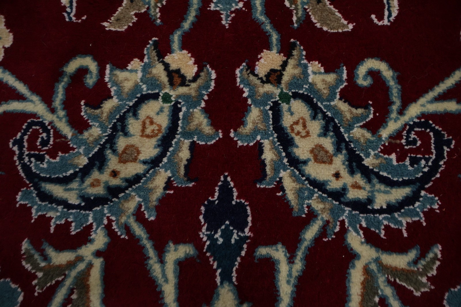 Intricate Burgundy Dining Room Rug 13×19 Palace Size Hand-made Home Decor Carpet
