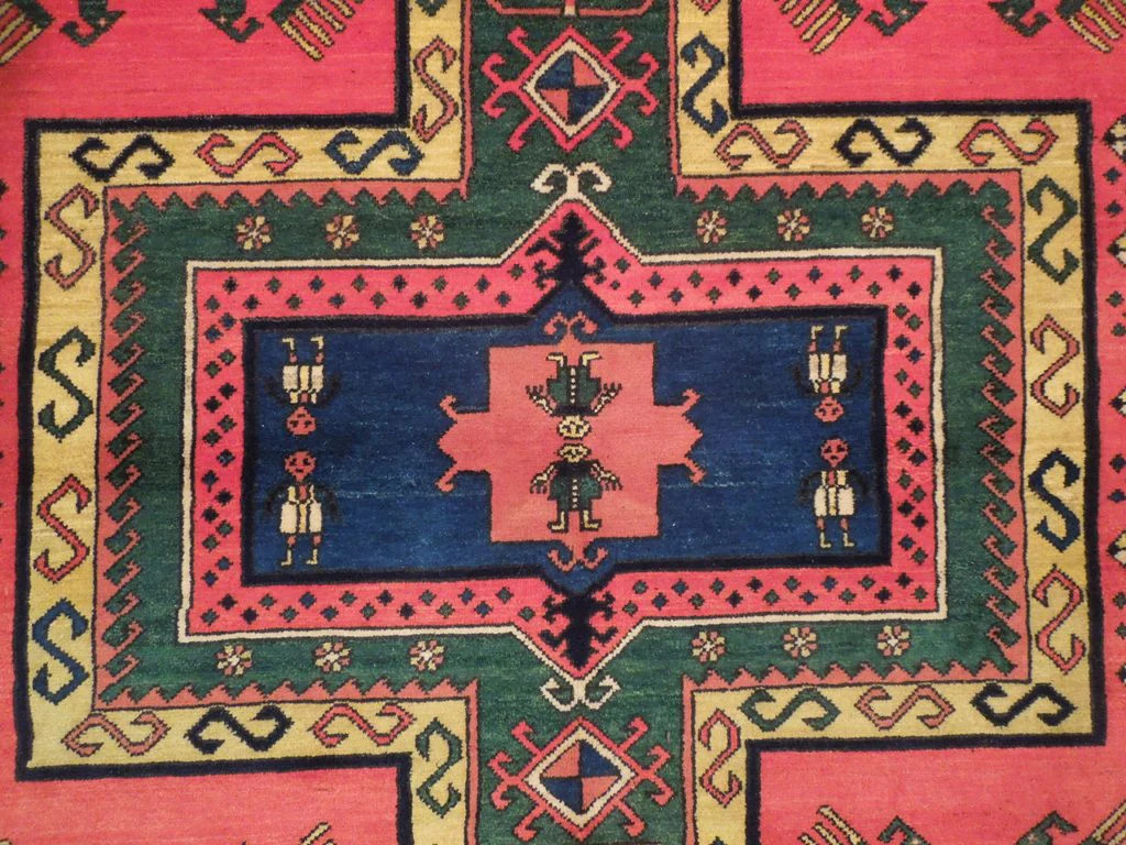 5.7 x 6.8 Hand-Knotted Afghanistan Kazak Rug #PIX-19303