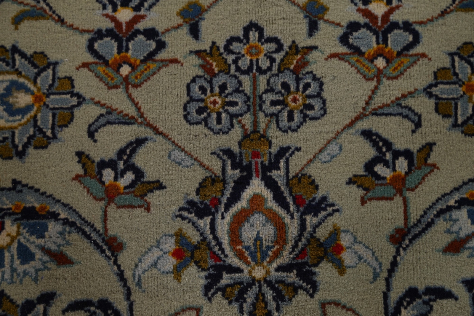 Sage Green Wool Hand-knotted Traditional Floral Living Room Area Rug 10×13