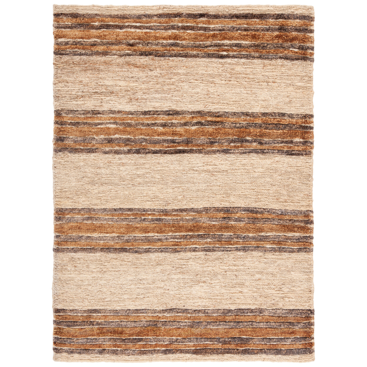 SAFAVIEH Bohemian BOH227B Hand-knotted Natural /Rust Rug