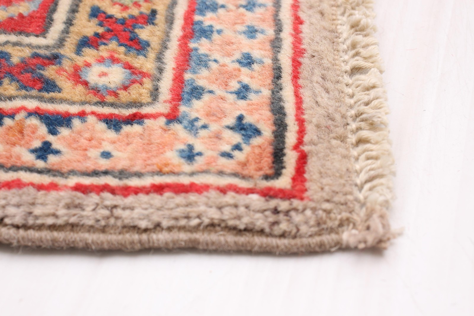 Traditional Hand-Knotted Geometric Area Rug 3’10” x 6’0″ Oriental Wool Carpet