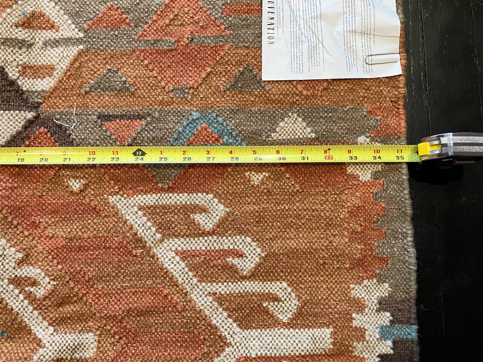 Restoration Hardware – Romona Wool Kilim – Color Tabacco – BRAND NEW 36″ x 58″