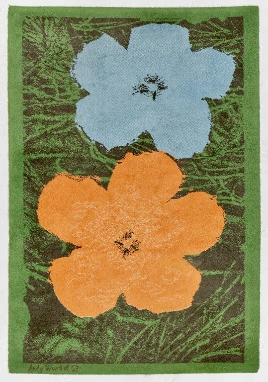 EGE Axminster A/S 20th Century Masters Rug Collection Andy Warhol Flowers Rug
