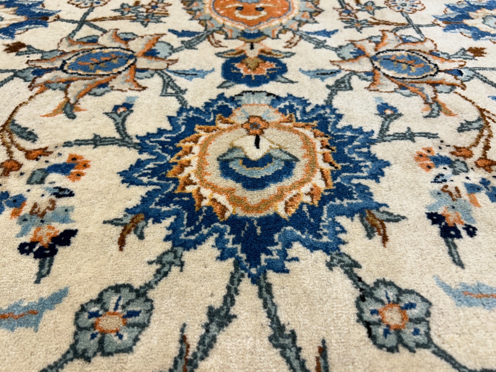 10’4”x15’2” Hand-Knotted Wool All-over Kashane Area Rug – Handmade Carpet 10×15