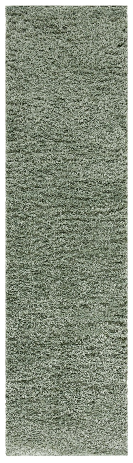Runner Rug 2’2″ X 9′ Green Plush Thick Pile – Low-Shedding Easy to Clean