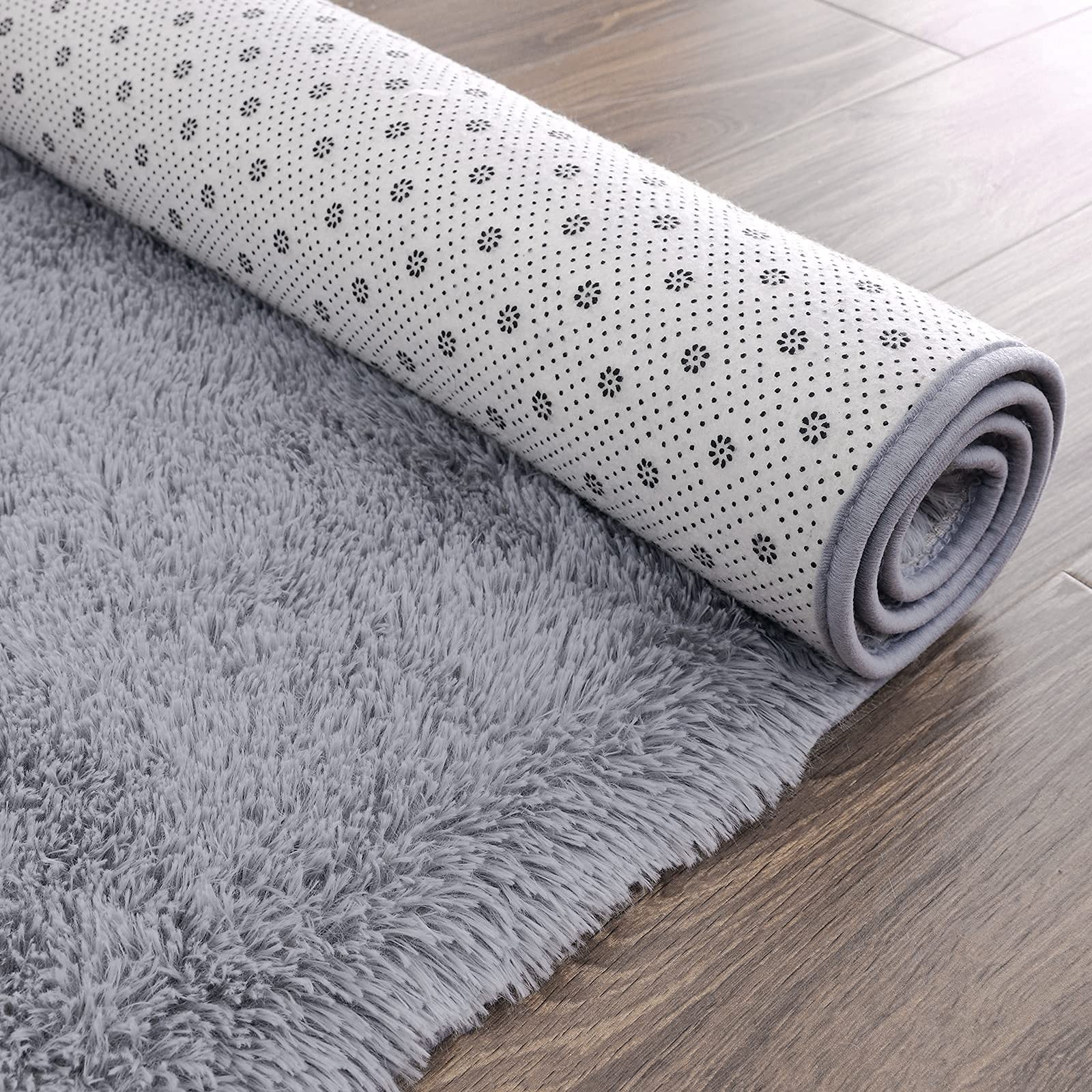 Soft Shag Runner Rug 2×6 Feet Plush Fluffy Non Shedding Area Carpet Grey