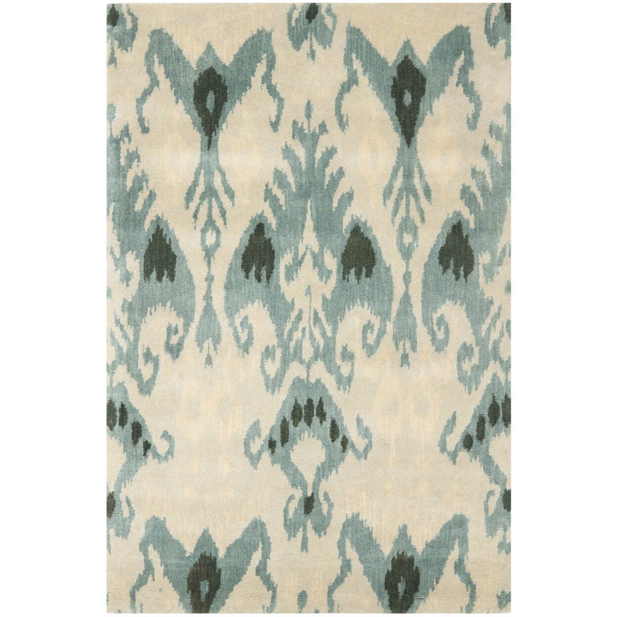 SAFAVIEH Ikat IKT216B Handmade Beige / Slate Rug