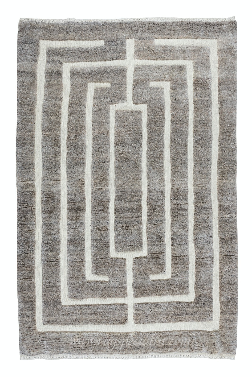 Modern Hand-Knotted “Tulu” Rug, 100% Soft Wool, Made-to-Order, Customizable