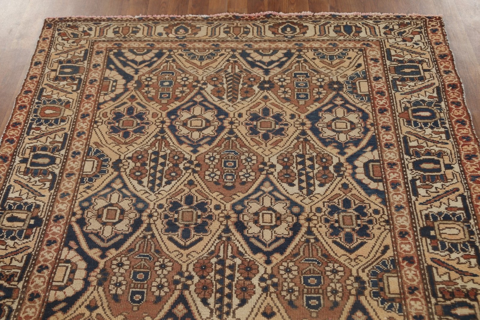 Vintage Traditional Rust Wool Area Rug 5×6 Hand-made Home Decor Classic Carpet