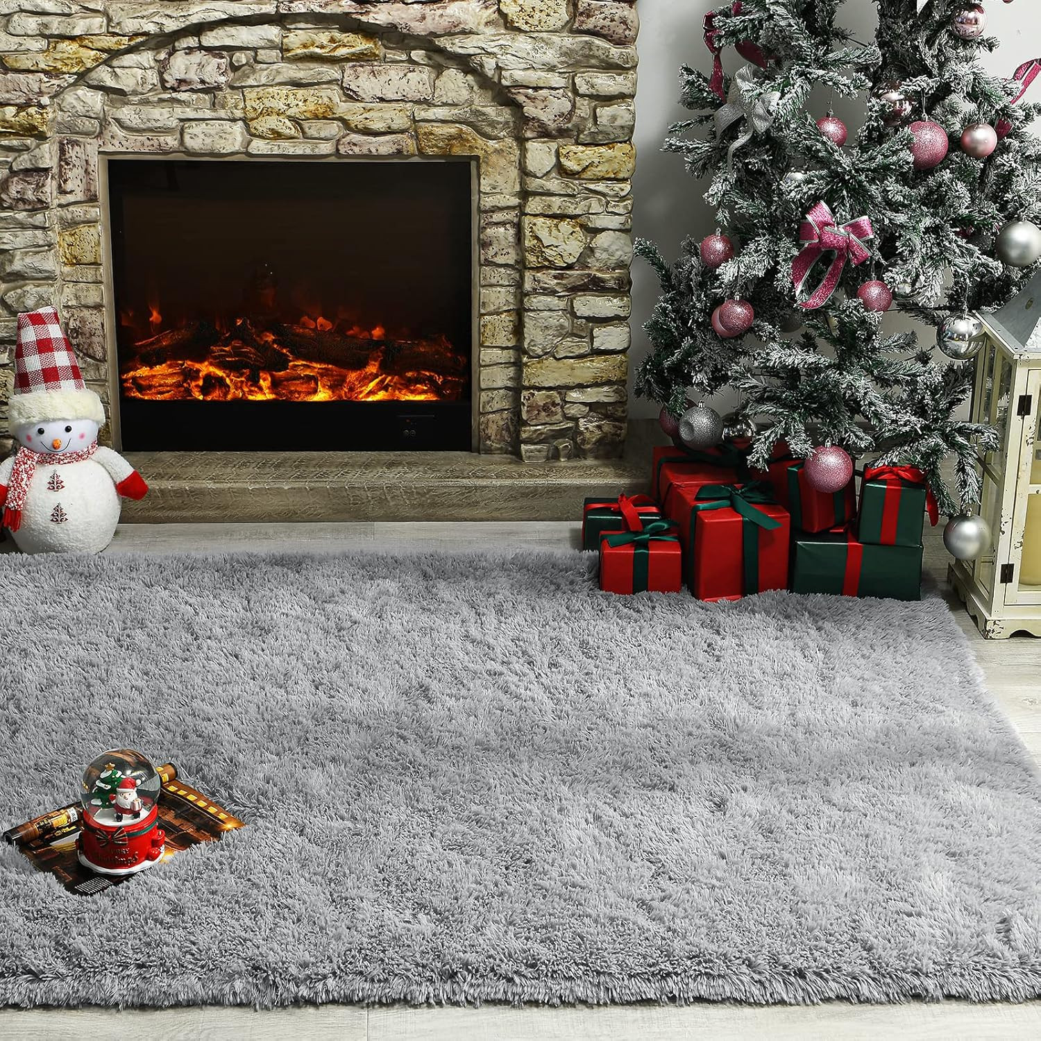 Soft Fluffy Bedroom Rugs, 4 X 6 Feet Indoor Shaggy Plush Area Rug for Boys Girls