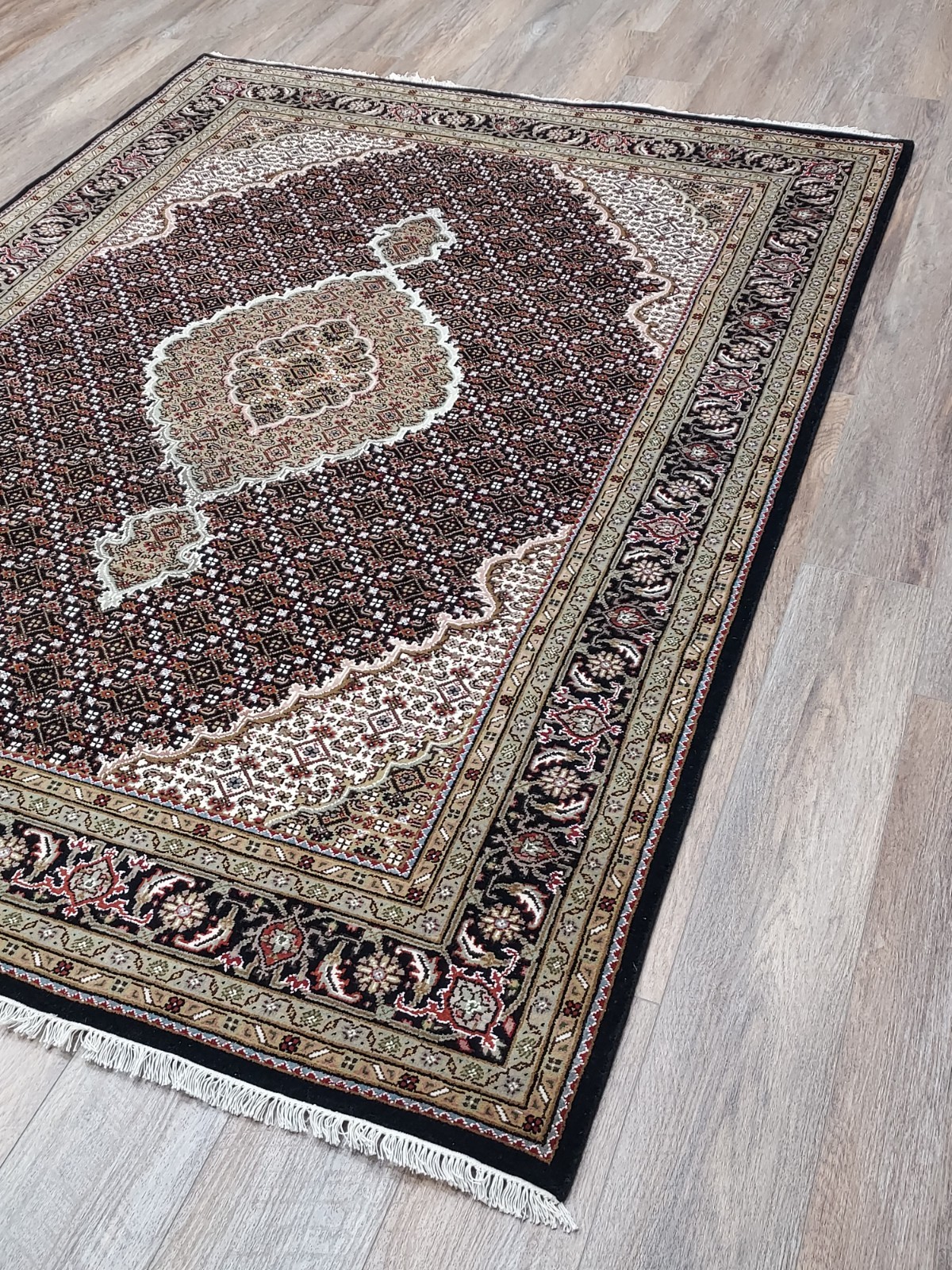 Anatolian Turkish Rug.Fish Design Hand Made Rug ,Turkish Silk&Wool Rug ,5.5×8 Ft