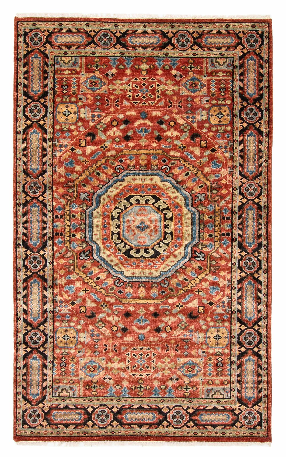 Hand Knotted Area Rug 5’0″ x 8’2″ Traditional Oriental Wool Carpet